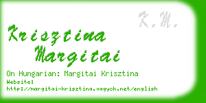 krisztina margitai business card
